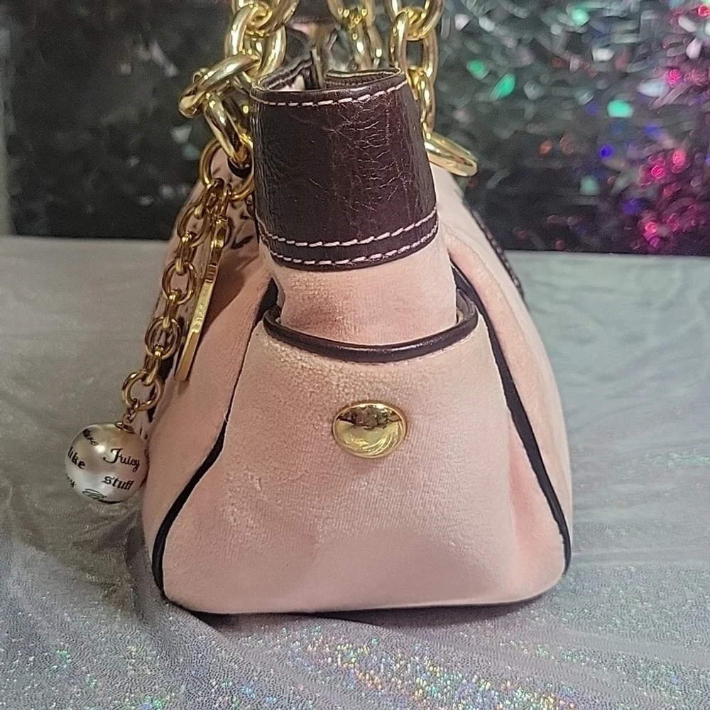 Y2k Juicy Couture Pink Velour Baby Mini Daydream Fluffy RARE HTF